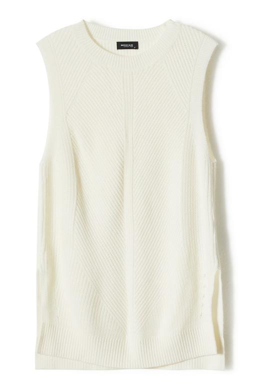 BONNIE ALEX 米白色圆领针织背心 1087 商品图3