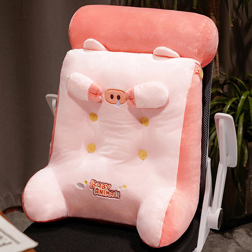 「四款配色！加高加厚」卡通床头靠垫 加高加厚可拆洗腰靠三角枕多功能床上用品午睡枕沙发靠枕居家布艺 商品图8