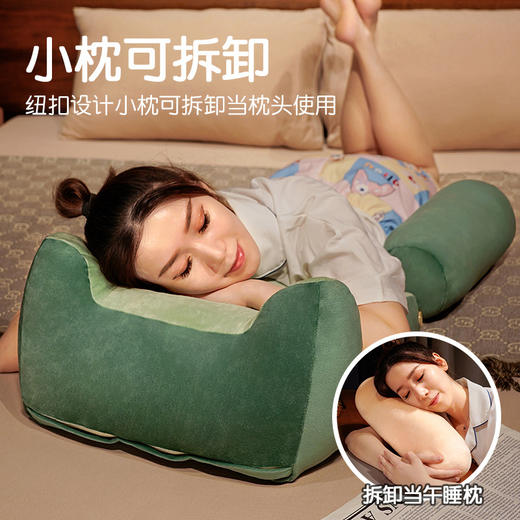 「四款配色！加高加厚」卡通床头靠垫 加高加厚可拆洗腰靠三角枕多功能床上用品午睡枕沙发靠枕居家布艺 商品图2
