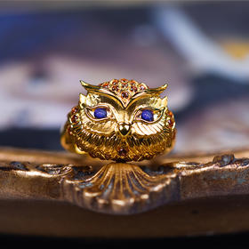 小奇猫头鹰戒【需定制】