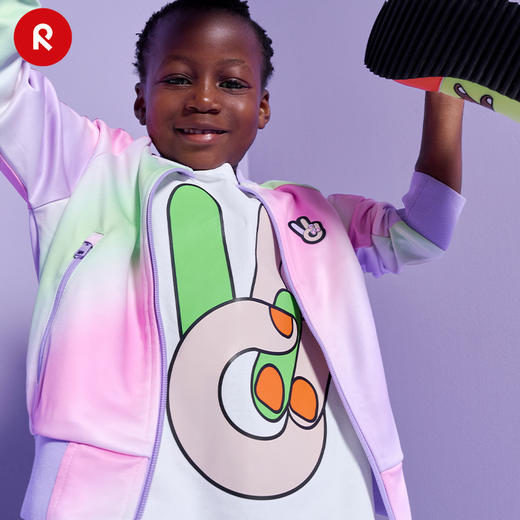 reima男女儿童大童卫衣春夏新款印花弹力速干外套 商品图4