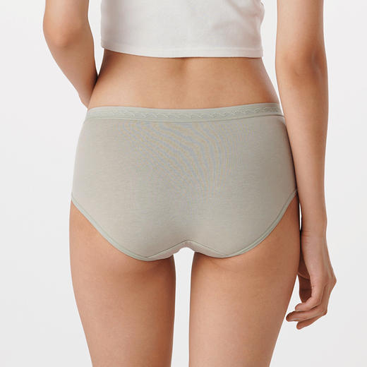都市丽人健康系列莫代尔平角裤女士内裤中腰平角裤LK35C7 商品图2