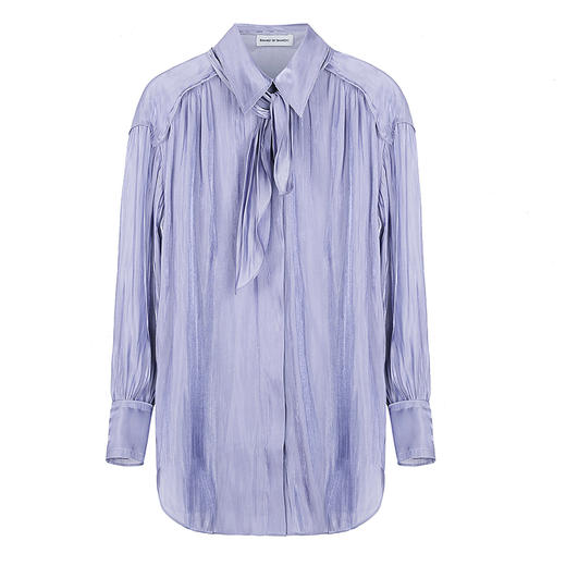 花瓣领巾衬衫 商品图0