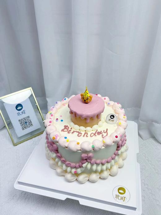 韩式小熊小双层淋面蛋糕 商品图2