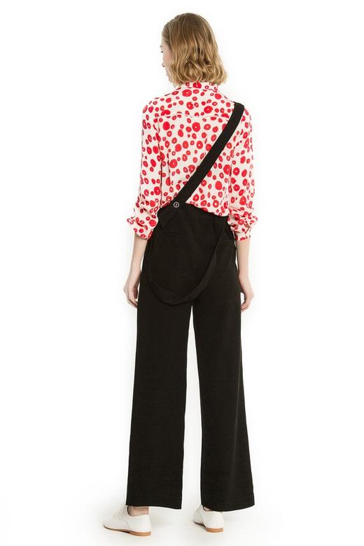 SINGLY 红色印花雪纺上衣 1168(蝴蝶结偏左设计) 商品图4