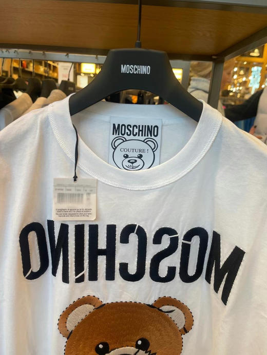 Moschino刺绣熊🐻 oversize短袖T恤 xxs 104cm xs108cm s112cm胸围 790元拼邮包税到手 商品图8