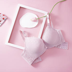 都市丽人内衣薄锁边料三排扣无钢圈3/4杯常规文胸LB325A