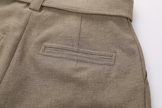 宽松压褶腰带阔腿短裤 商品图7