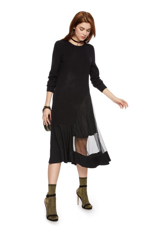 VERO MODA 网纱镂空拼接连身裙 5423 商品图1