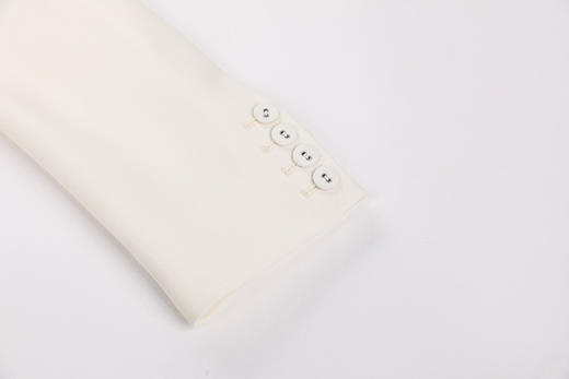 不对称溢边条直身西服 商品图3