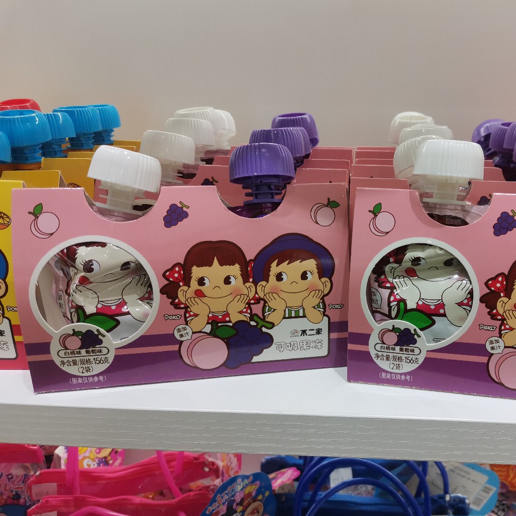 不二家可吸果冻-白桃味+葡萄味93148