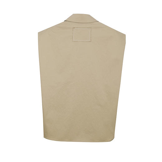 宽松翻领无袖衬衫上衣 商品图2