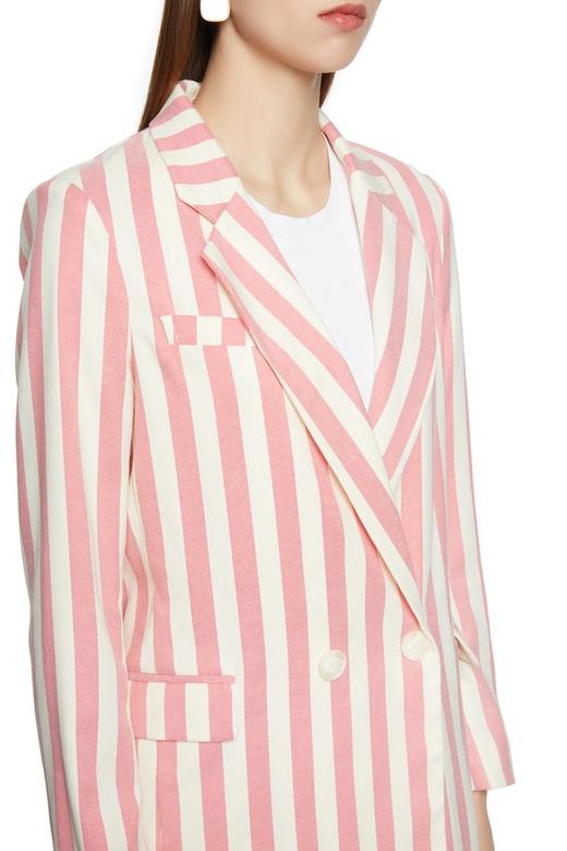 AVA 粉白条纹西装外套 5707 商品图2