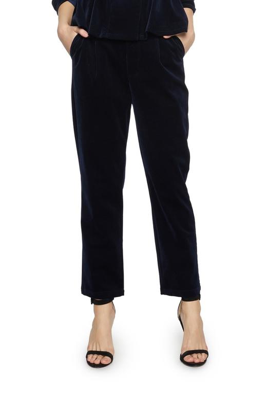 EMC亿美丞 简约海军蓝高腰长裤 4974 商品图0