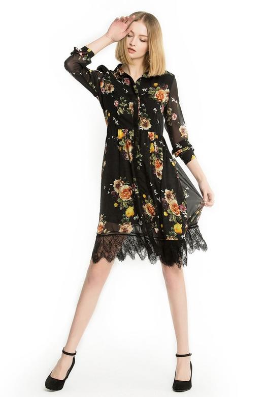 SINGLY 优雅印花连衣裙 1171 商品图3