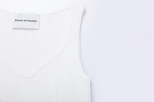 粗罗纹修身针织背心 商品图2