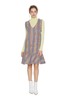 NOIR 荷叶摆格纹背心裙 5844 商品缩略图0