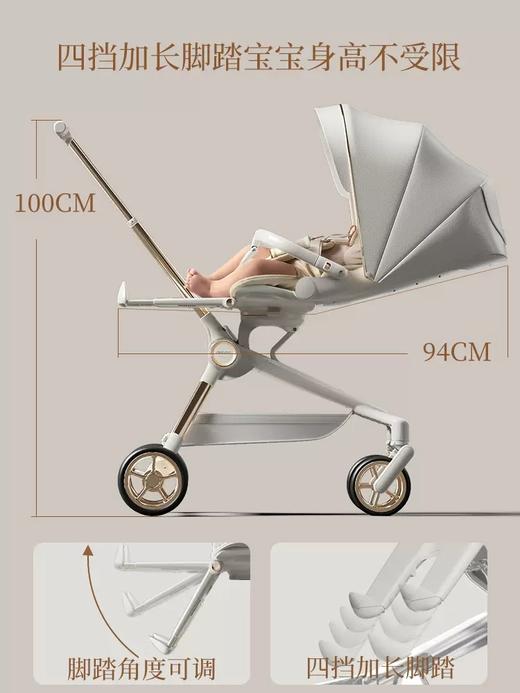 英国Delama德拉玛高景观全躺遛娃推车妈妈怀抱系列Q2 商品图3