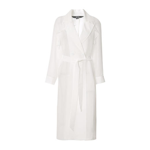 EITIE爱特爱春夏新款长袖轻薄时尚长款风衣薄款外套7004701 商品图5