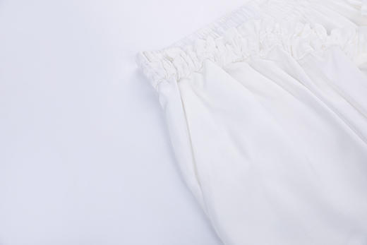 松紧腰花瓣抽绳阔腿长裤 商品图8