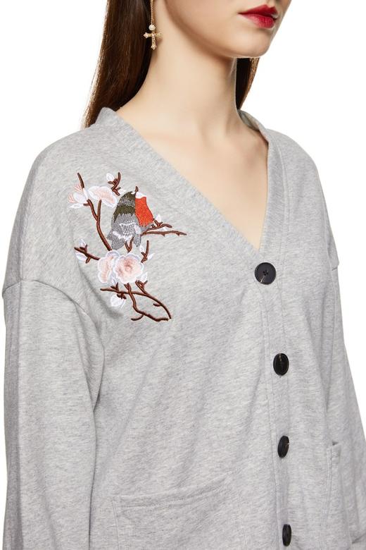 LNNNS 花鸟刺绣不规则外套 8809 商品图3