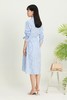 SUMMER & SAGE 蓝色条纹束腰衬衫裙 5915 商品缩略图2