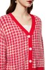 HAYES 红色格纹V领外套 8768 商品缩略图3