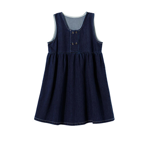 littletime女童牛仔背心裙2023春季新款韩版文艺儿童春秋连衣裙 商品图3