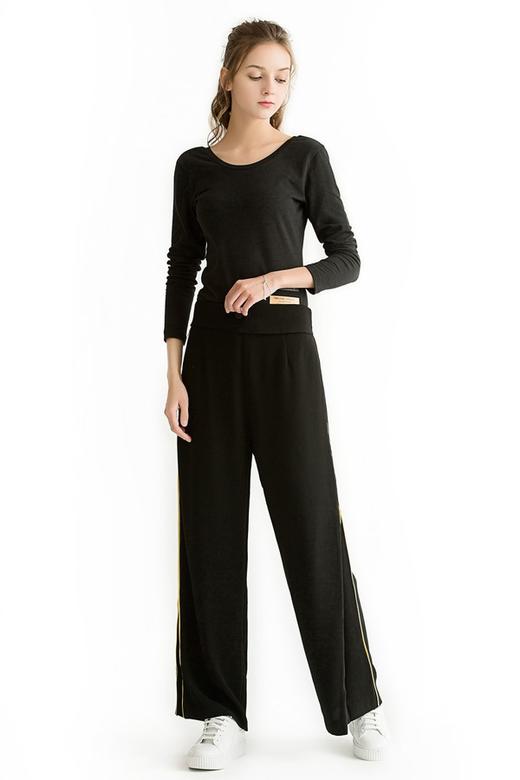 EMC亿美丞 可调节拉链长版阔腿裤 1113 商品图3