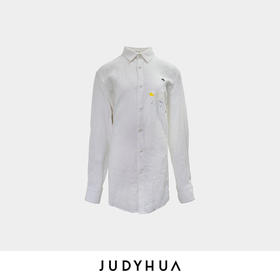 JUDYHUA 艺术家系列飞溅丙烯设计款亚麻衬衫男款