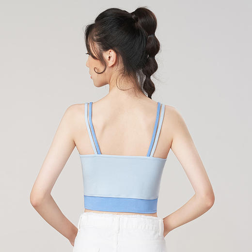 都市丽人细罗纹吊带背心背心无胸垫LV3AA4 商品图2