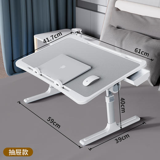 【多档位调节折叠桌】派凡阅读学习书桌多功能电脑桌多档位调节可折叠升降支架懒人书桌 商品图5