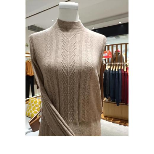 3楼珍贝半高领提花女衫 商品图0