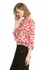 SINGLY 红色印花雪纺上衣 1168(蝴蝶结偏左设计) 商品缩略图1