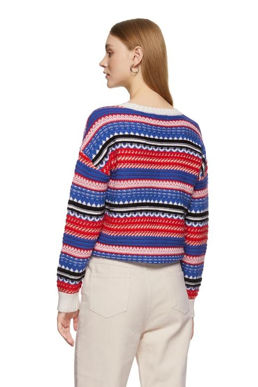 SIEGO 民族风混色套头上衣 8713 商品图2