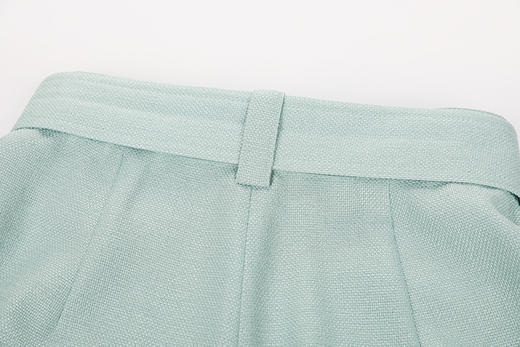 压褶收腰腰带阔腿长裤 商品图4