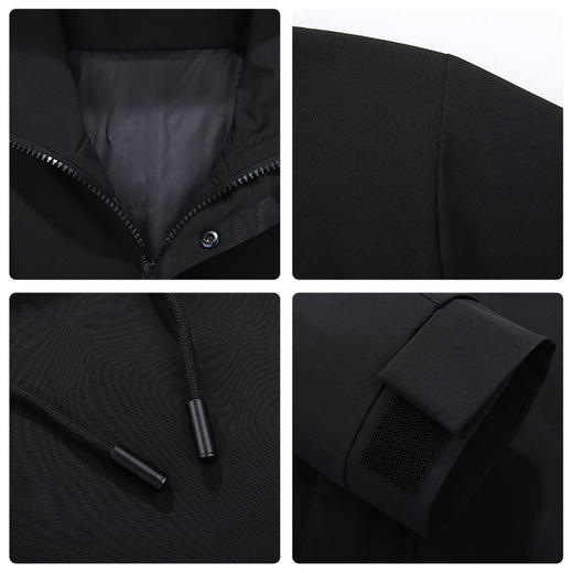 【新款DX】大依优型大码男士风衣加肥加大码胖子宽松休闲中长款外套春秋新肥佬男士上衣 商品图1