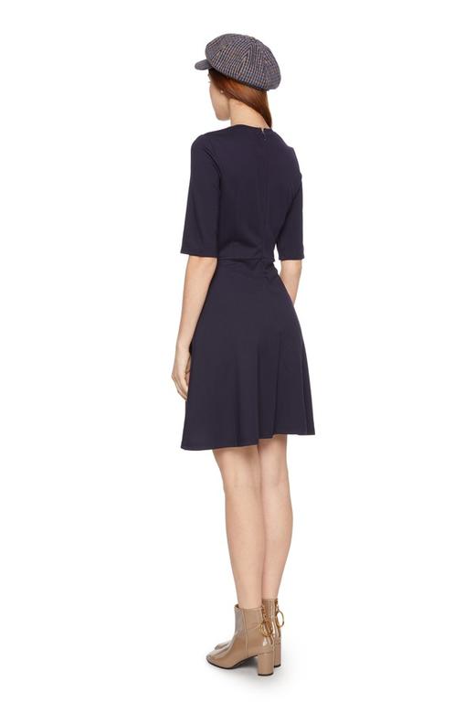 SUMMER & SAGE 格纹拼接收腰连衣裙 5704 商品图1