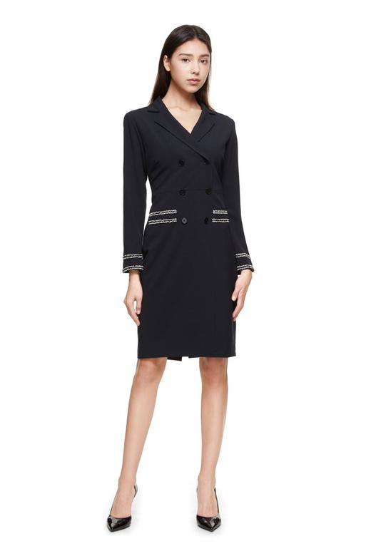 ESTELLICA 流苏边双排扣连衣裙 8910 商品图0