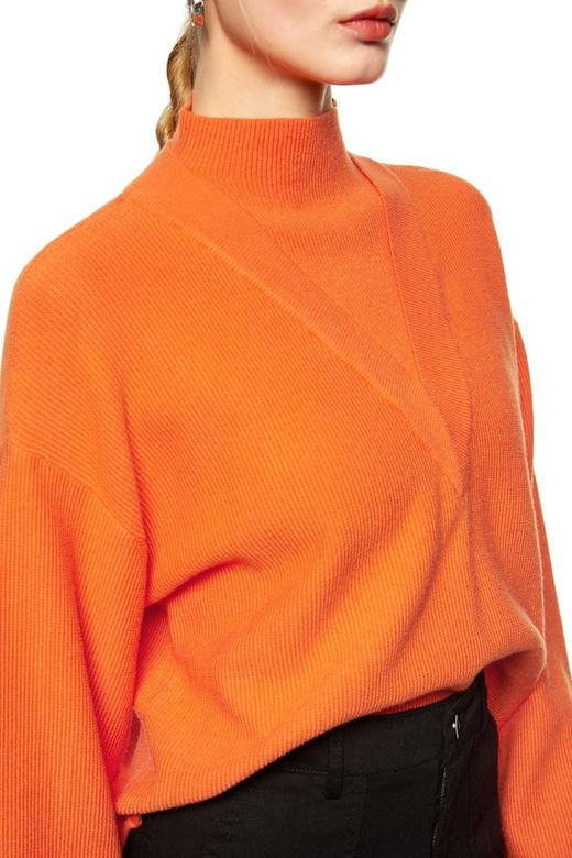 LNNNS 橙色半高领套头毛衫 8846 商品图3