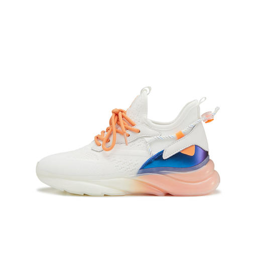 西村名物2022年春季款女时尚运动休闲鞋系带松糕厚底老爹鞋T22AM10491 商品图1