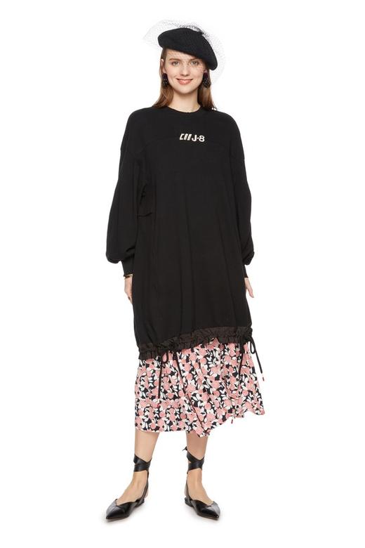 JUCY JUDY 印花拼接卫衣连衣裙 5876 商品图0