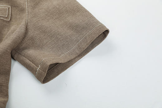 系扣圆领短袖西服 商品图6