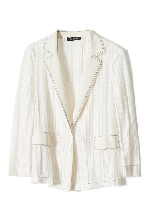 ROSEHOO 椰奶白镂空西装外套 1144 商品图3