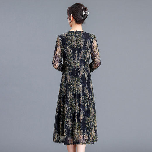 时尚印花，休闲裙宽松大码连衣裙QYM-SY23C10-Y 商品图2