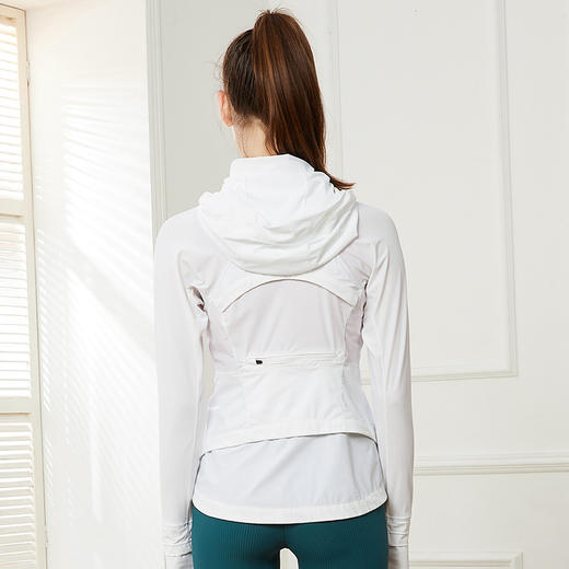 《春季新款 三月春上新》哈瓦塔透气运动修身减龄瑜伽外套H330103 商品图5