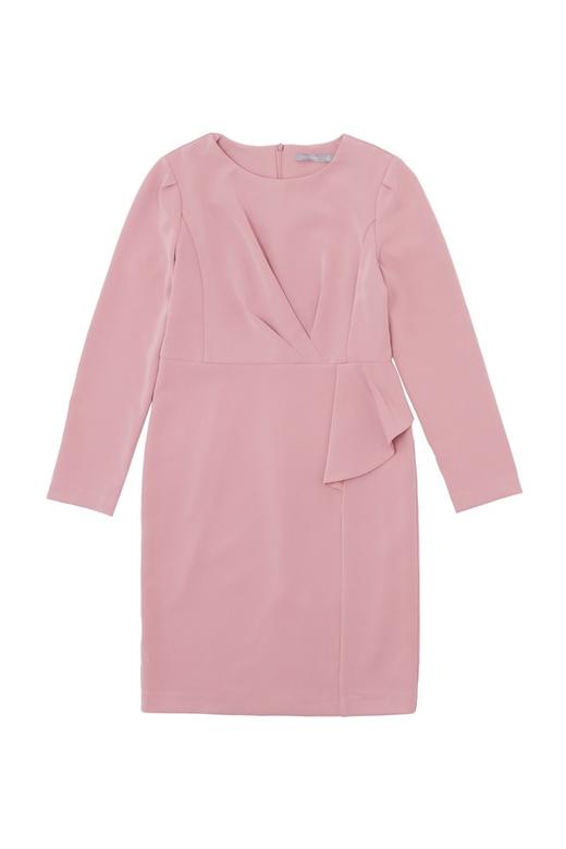 OCTAVIA 粉色荷叶边饰连衣裙 5449 商品图4