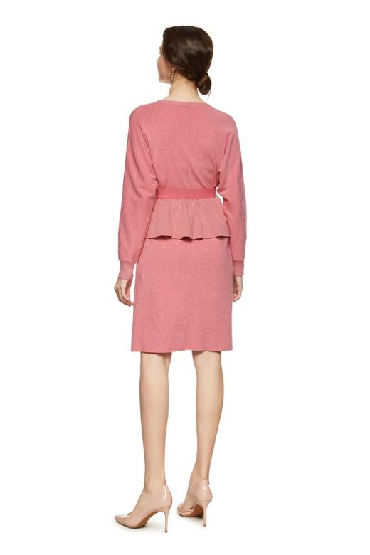 ELLA JADE 粉色束腰针织连衣裙 8702 商品图2