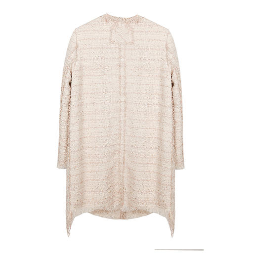 V领毛边无扣外套 商品图4