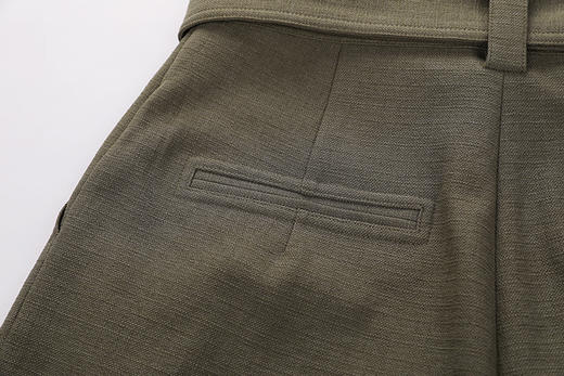 宽松压褶腰带阔腿短裤 商品图4